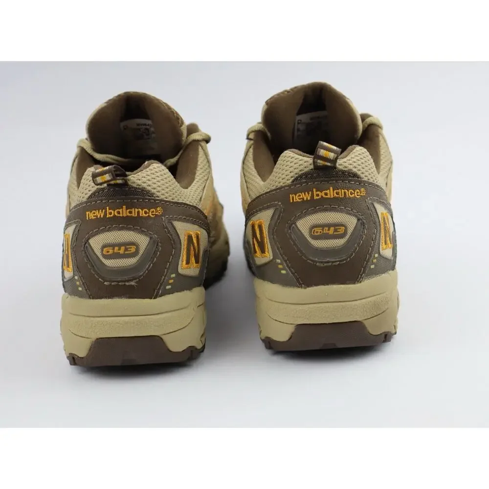New Balance 643 Trail Walking Hike Shoes MW643BR Brown Tan Suede Women's 9